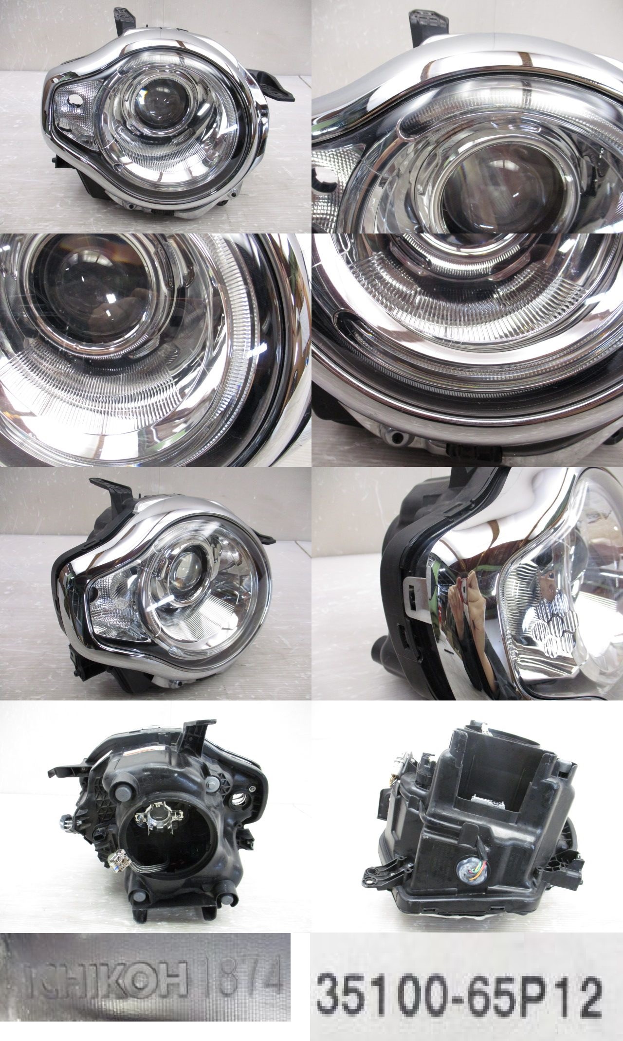 ☆ 取付部破損無 ハスラー MR31S MR41S 純正 右 HID ヘッド ライト